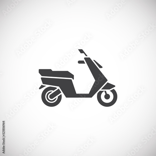 Motorcycle related icon on background for graphic and web design. Creative illustration concept symbol for web or mobile app