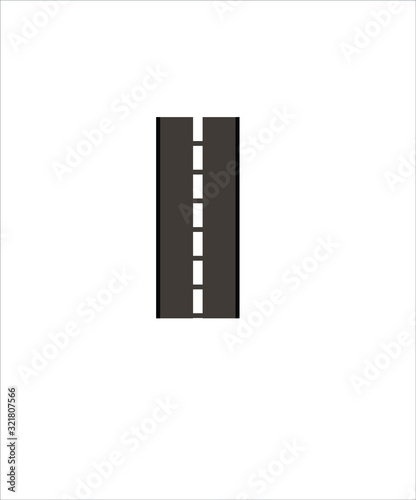 road icon,vector best flat road icon.