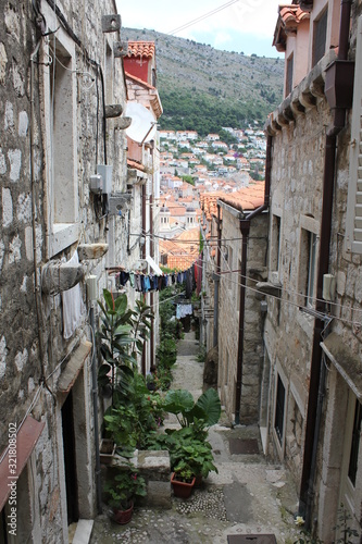 Obraz na płótnie ulica wąska dubrovnik w salonie
