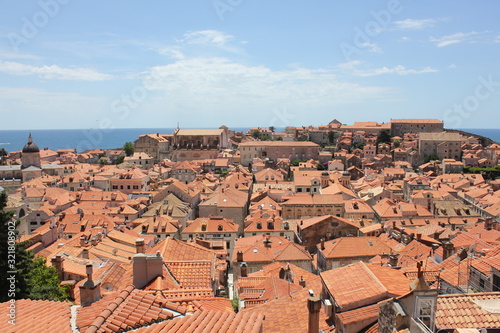 Obraz na płótnie dubrovnik dachy w salonie