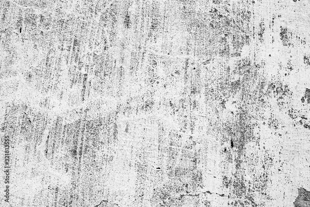 Obraz premium Texture of a concrete wall with cracks and scratches which can be used as a background