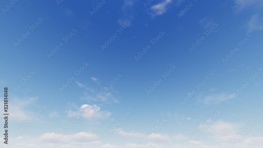 Obraz premium Cloudy blue sky abstract background, blue sky background with tiny clouds