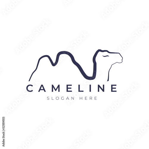 camel logo design,creative simple element logo template