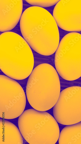 Abstract images inspired by eggs combined with imagination.
