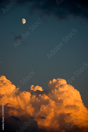 moon and clouds