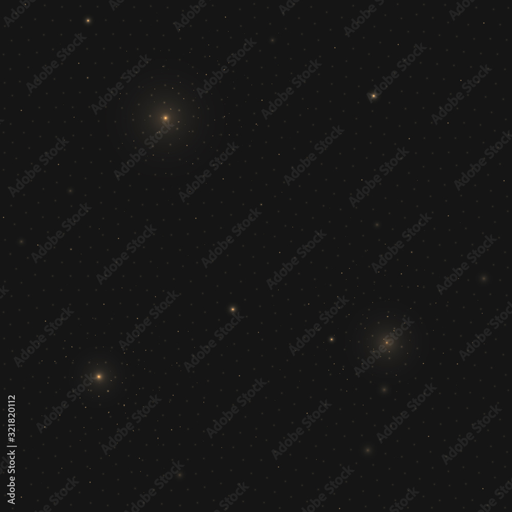 Minimalistic space design. Monochrome seamless pattern with stars in black space. Minimalistic space design. Monochrome seamless pattern with stars in black space.