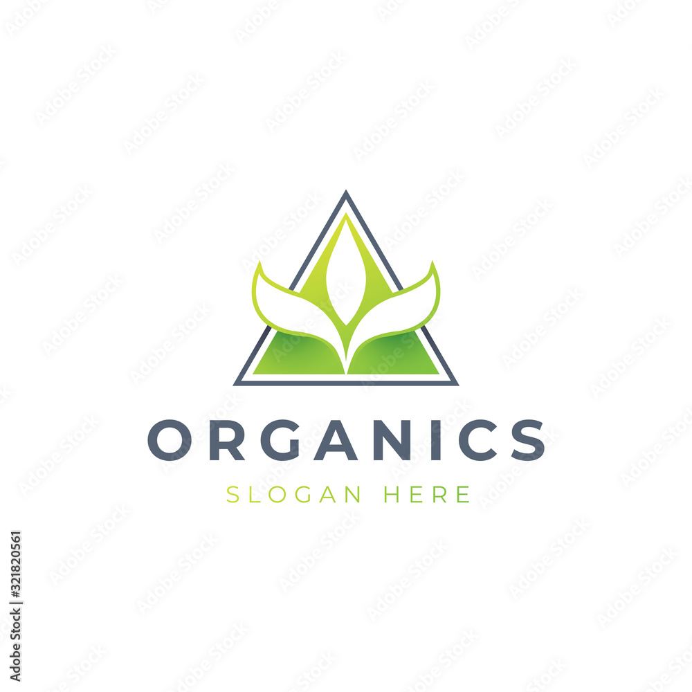 Abstract Triangle Nature logo design Abstract Triangle Nature logo design