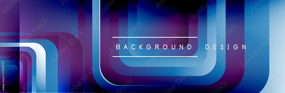Round squares shapes composition geometric abstract background. Vector Illustration Round squares shapes composition geometric abstract background. Vector Illustration