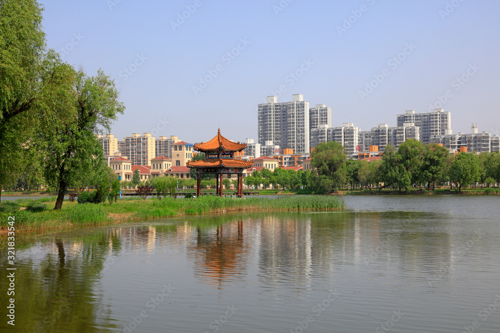 City park scenery, China