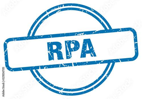 rpa stamp. rpa round vintage grunge sign. rpa