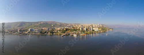 Foto Aerial image of Tiberias, Israel