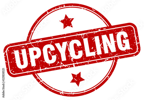 upcycling stamp. upcycling round vintage grunge sign. upcycling