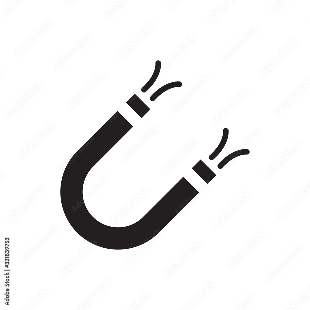 magnet icon design vector logo template EPS 10 magnet icon design vector logo template EPS 10