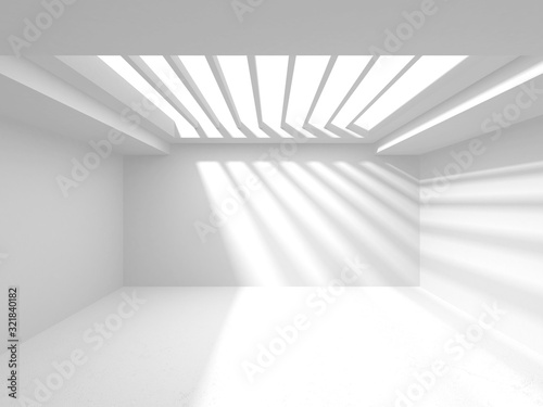 Futuristic White Architecture Design Background