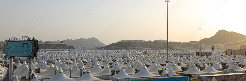 tents in Mina in Hajj time