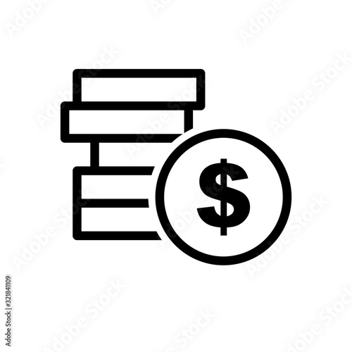 Simple Money Icon Vector Design Template