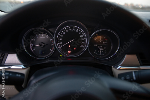 Slika na platnu Mazda 6 2019 model Interior, Japanese Car, Luxury Sedan, Jeddah, Saudi Arabia, A
