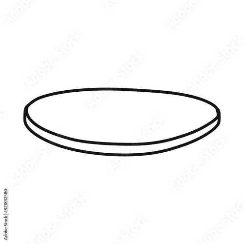 Vector illustration of cutlet and sausage logo. Graphic of cutlet and slice vector icon for stock.