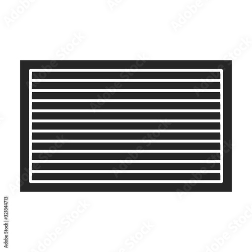 Ventilation grate vector icon.Black,simple vector icon isolated on white background ventilation grate.
