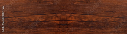 Fototapeta Naklejka Na Ścianę i Meble -  Seamless dark brown wooden board texture background with vignette
