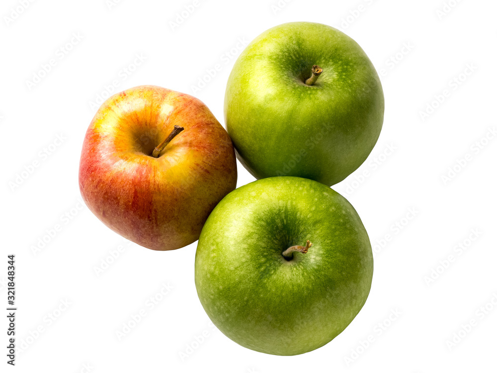 Isolated fresh apple on a white background Isolated fresh apple on a white background