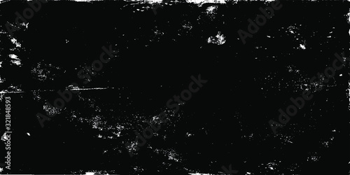 Dark grunge urban texture vector. Distressed overlay texture. Grunge background. Abstract obvious dark worn textured effect. Vector Illustration. Black isolated on white. EPS10.