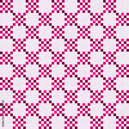 The abstract seamless pattern with colorful shapes.