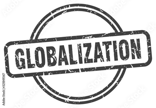 globalization stamp. globalization round vintage grunge sign. globalization