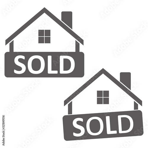 sold icon design vector logo template EPS 10