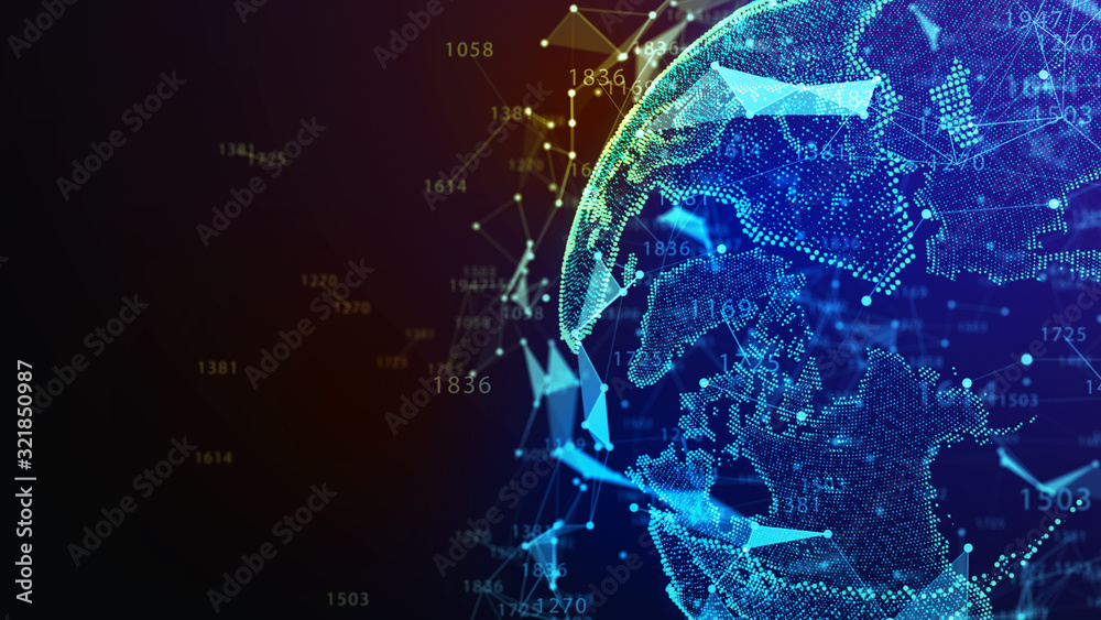 Concept of Network, internet communication. 3d illustration. Concept of Network, internet communication. 3d illustration.
