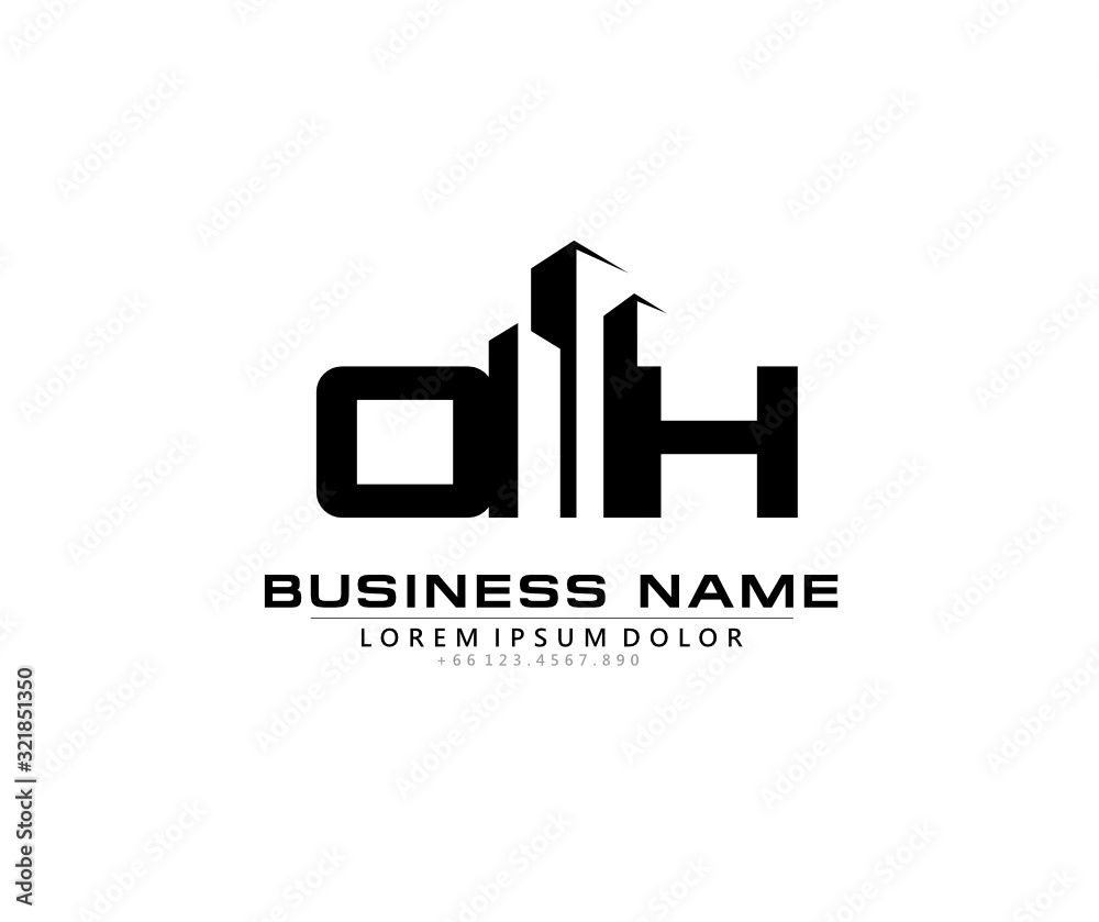 O H OH Initial building logo concept