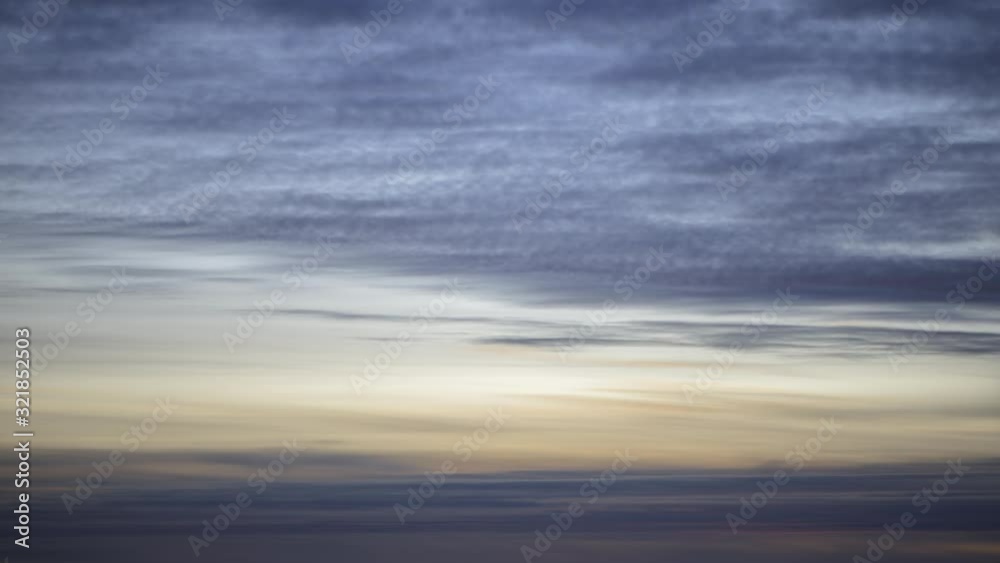 Time lapse of sunset sky with moving striped clouds Time lapse of sunset sky with moving striped clouds