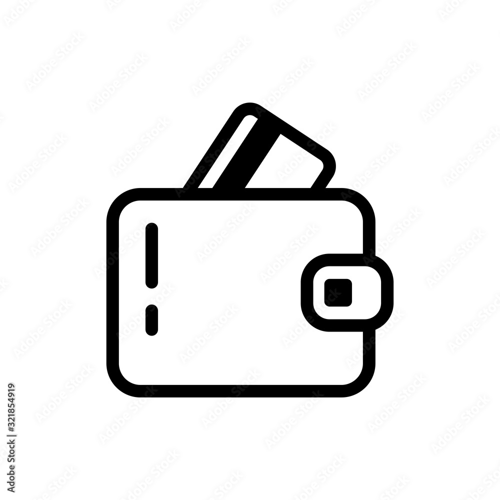 Best Wallet Icon Vector Template Design