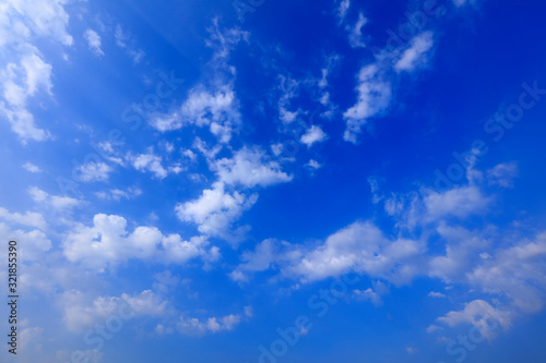 Blue Sky and White Cloud