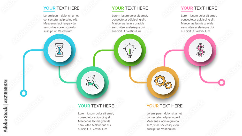 Business infographics. Chart of choice with steps, options. Vector diagram. Business infographics. Chart of choice with steps, options. Vector diagram.