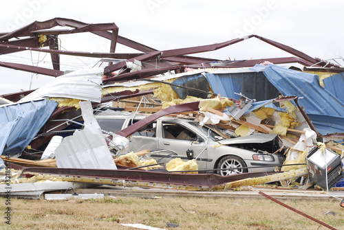 Obraz na plátně Tornado Damage