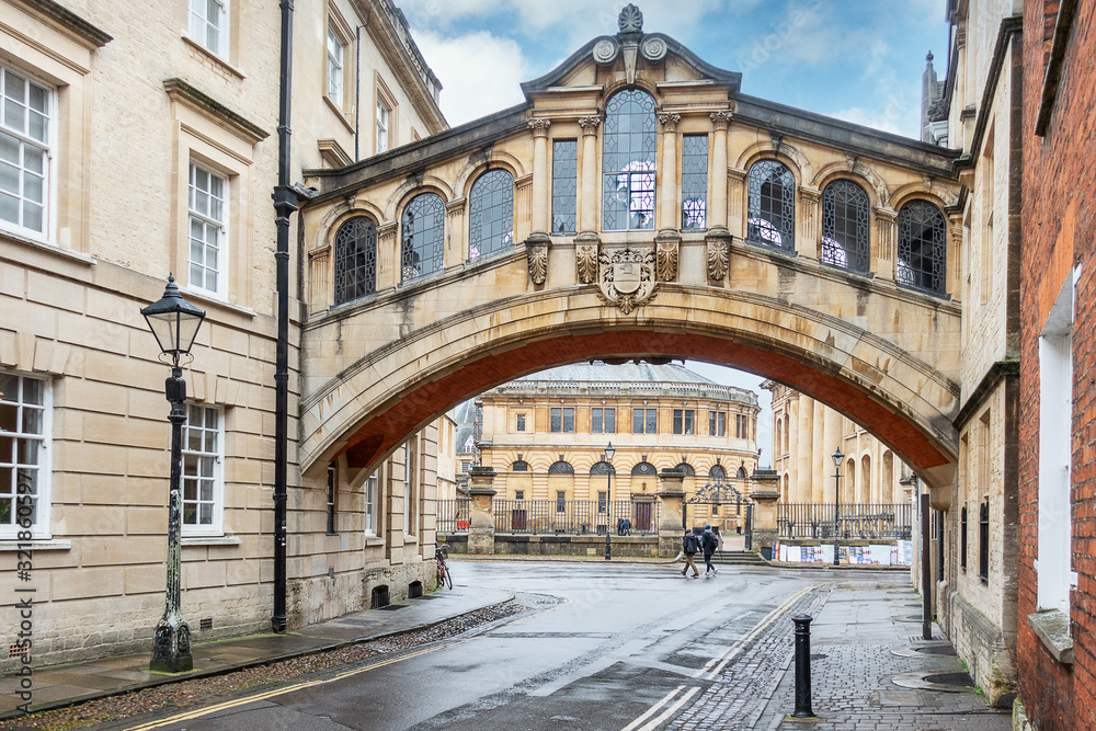 Bridge in a main street in Oxford England