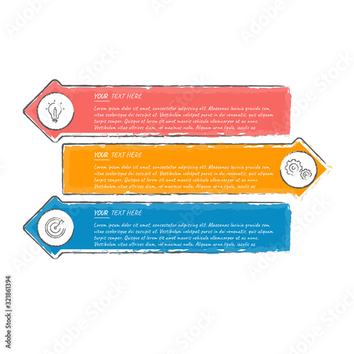 Abstract infographics number options template. Vector illustration. workflow layout, diagram, business step options, banner, web design.