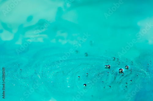 macro shot of bubbles underwater  abstract background