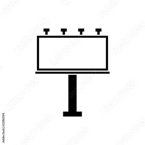Billboard icon, logo isolated on white background