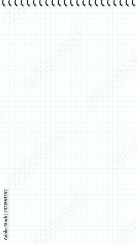 Ruled paper background created in Vector.