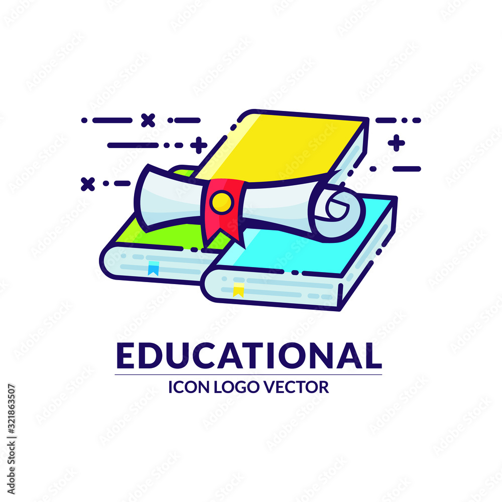 Education vector icon. vector concept. isolated in white background. suitable for education vector sign , symbol or web, mobile and logo