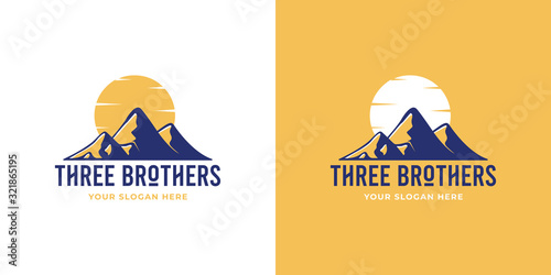 Mountain logo template
