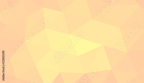 Yellow polygon, abstract background, vector