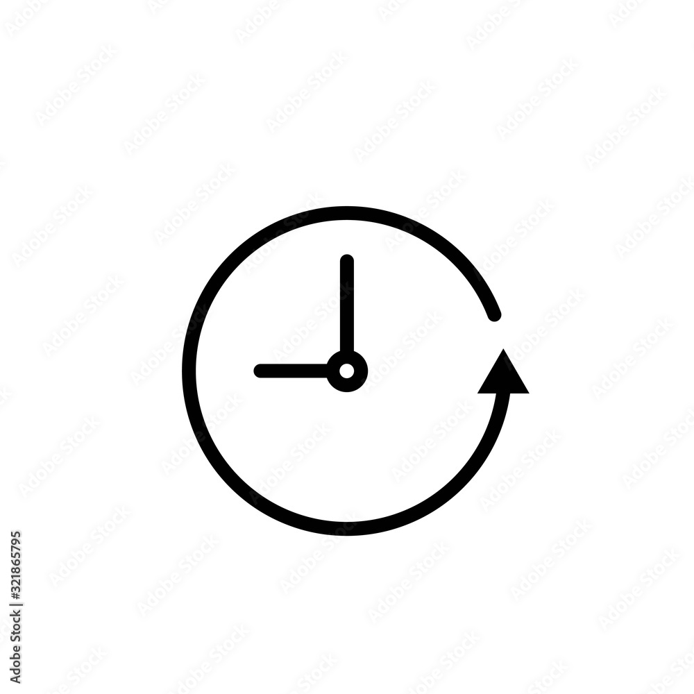 vector history icon illustration isolated on White background, history icon Eps10. vector history icon illustration isolated on White background, history icon Eps10.