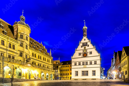 Rathaus, Marktplatz, Rothenburg ob der Tauber, Deutschland 