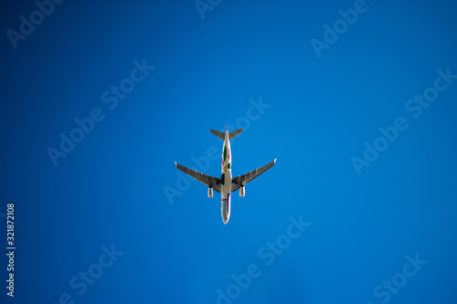 Airplane in the sky