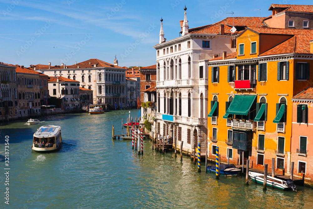 view of the Grand canal of Venice