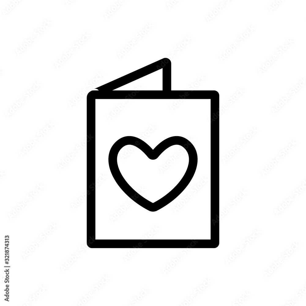 dating date meeting icon vector. Thin line sign. Isolated contour symbol illustration