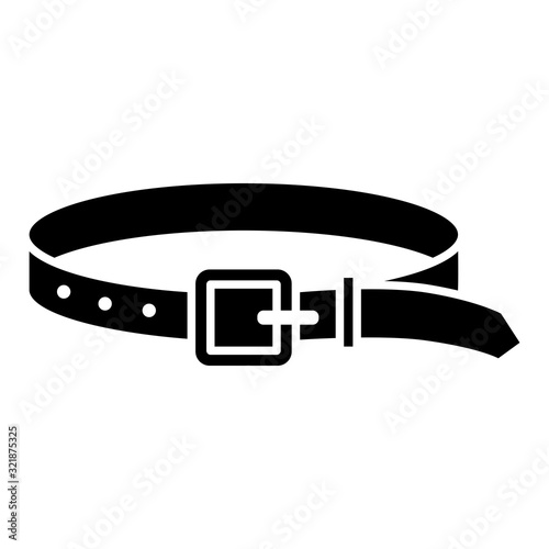 belt icon vector